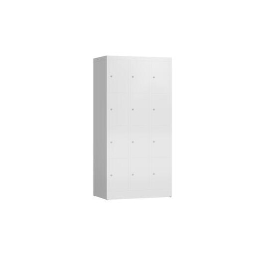 Schließfachschrank, HxBxT 1800x870x500mm, 3x4 Fächer, Zyl.-Schl.