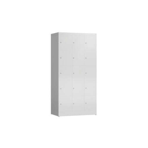 Schließfachschrank, HxBxT 1800x870x500mm, 3x5 Fächer, Zyl.-Schl.