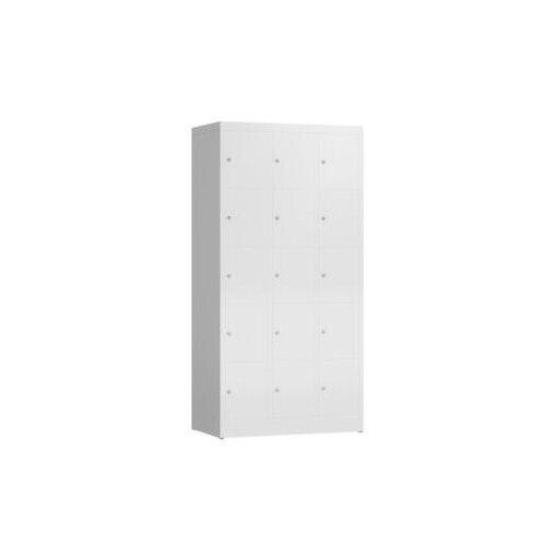 Schließfachschrank, HxBxT 1800x870x500mm, 3x5 Fächer, Zyl.-Schl.