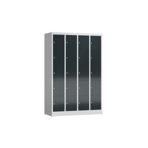 Schließfachschrank, HxBxT 1800x1185x500mm, 4x5 Fächer, Zyl.-Schl.