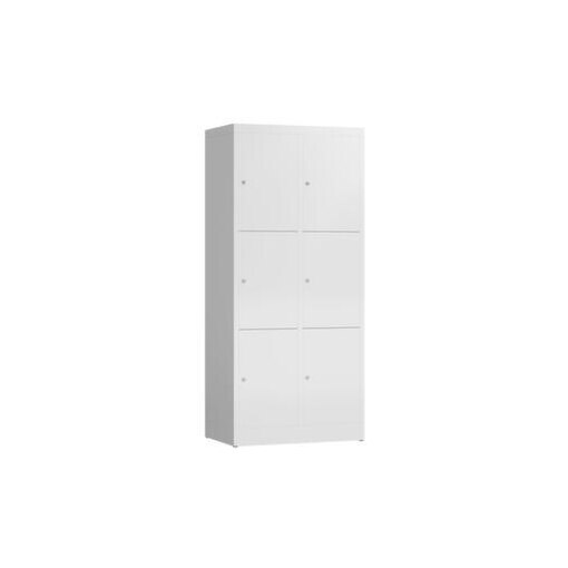 Schließfachschrank, HxBxT 1800x800x500mm, 2x3 Fächer, Zyl.-Schl.