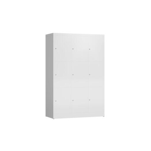 Schließfachschrank, HxBxT 1800x1185x500mm, 3x3 Fächer, Zyl.-Schl.