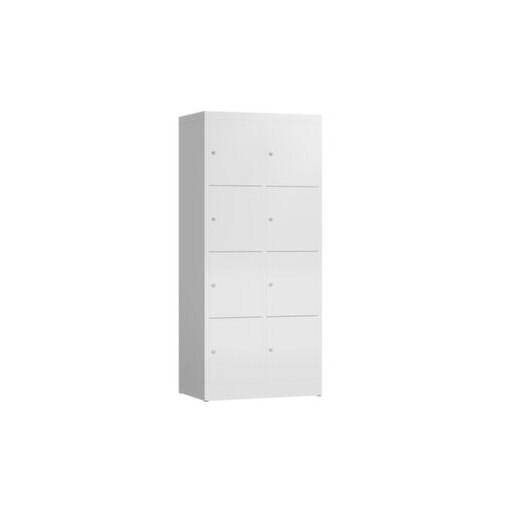 Schließfachschrank, HxBxT 1800x800x500mm, 2x4 Fächer, Zyl.-Schl.