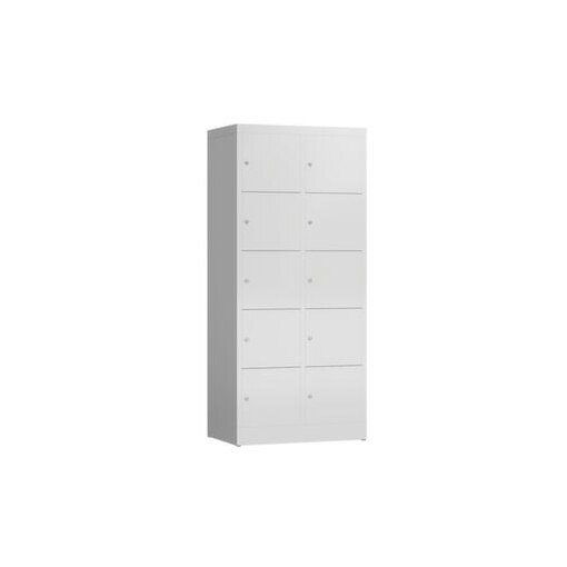 Schließfachschrank, HxBxT 1800x800x500mm, 2x5 Fächer, Zyl.-Schl.