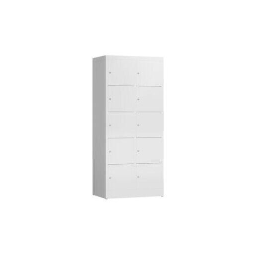 Schließfachschrank, HxBxT 1800x800x500mm, 2x5 Fächer, Zyl.-Schl.