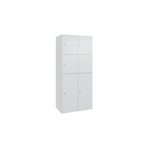 Schließfachschrank,HxBxT 1850x800x525mm,2x3 Fächer,Zylinderschloss