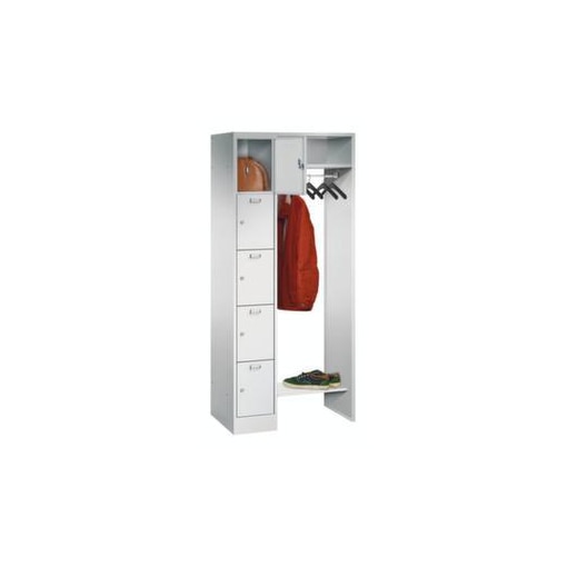 Personal-Garderobe, HxBxT 1950x750x500mm, 1x5 Fächer, Abteil B 300mm