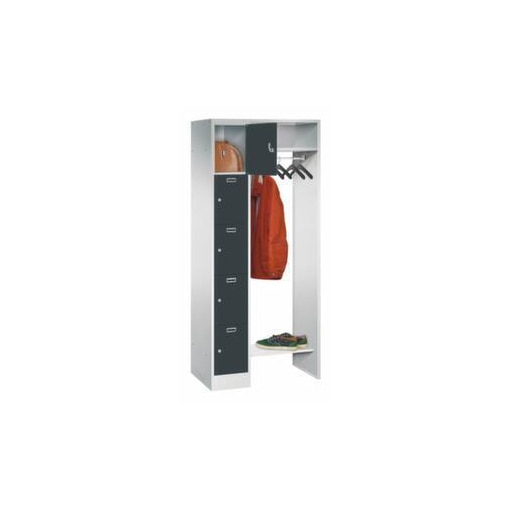 Personal-Garderobe, HxBxT 1950x750x500mm, 1x5 Fächer, Abteil B 300mm