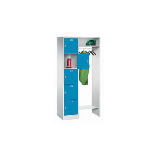 Personal-Garderobe, HxBxT 1950x850x500mm, 1x5 Fächer, Abteil B 400mm