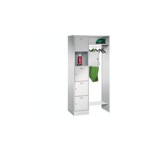 Personal-Garderobe, HxBxT 1950x850x500mm, 1x5 Fächer, Abteil B 400mm