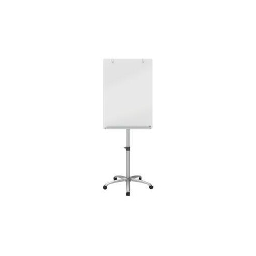 Mobiles Glas-Flipchart, H 1850mm, Tafel HxB 1000x700mm, magnethaftend