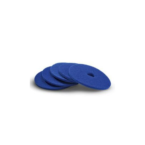 Pad, f. Einscheiben-Reinigungsm., 5 Pads, weich, Ø 432mm, blau