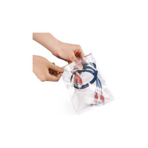 Druckverschlussbeutel, LDPE, transparent, 60 µm, HxB innen 180x120mm