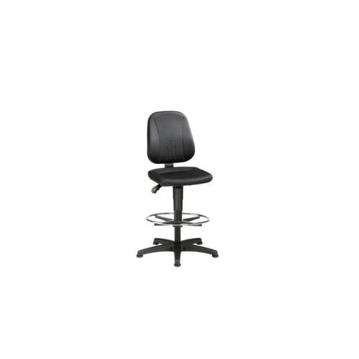 Arbeitsdrehstuhl,Sitz Stoff schwarz,Sitz HxBxT 580-850x460x470mm,Fußring