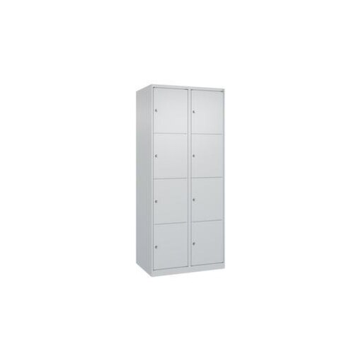 Schließfachschrank, HxBxT 1850x800x500mm, 2x4 Fächer, Zyl.-Schl.