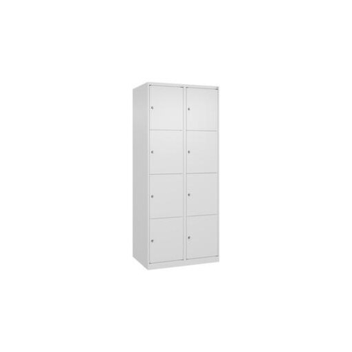 Schließfachschrank, HxBxT 1850x800x500mm, 2x4 Fächer, Zyl.-Schl.