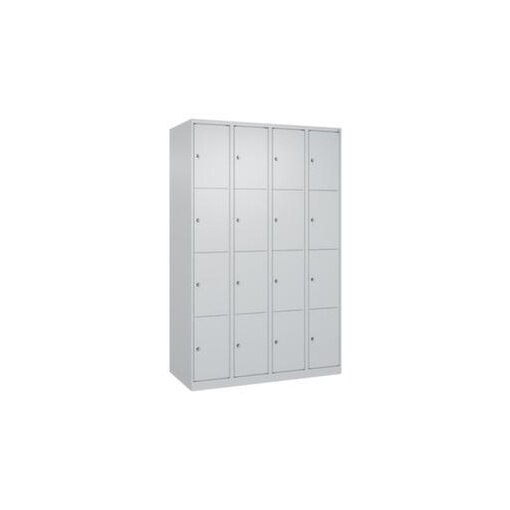 Schließfachschrank, HxBxT 1850x1200x500mm, 4x4 Fächer, Zyl.-Schl.