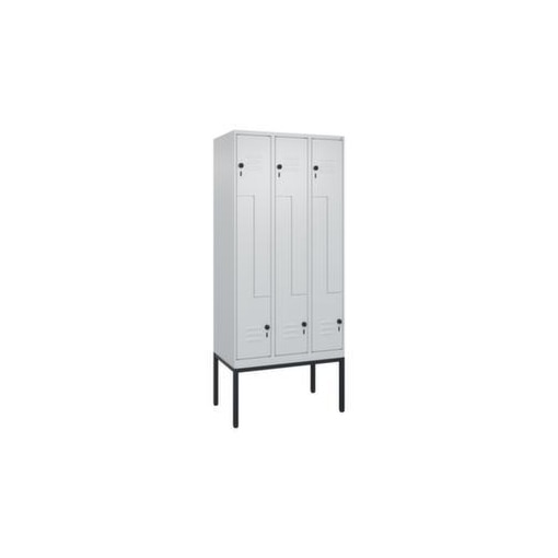 Z-Garderobenschrank, HxBxT 2120x900x500mm, 6 Abt., Abt. B 150/300mm