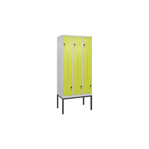 Z-Garderobenschrank, HxBxT 2120x900x500mm, 6 Abt., Abt. B 150/300mm