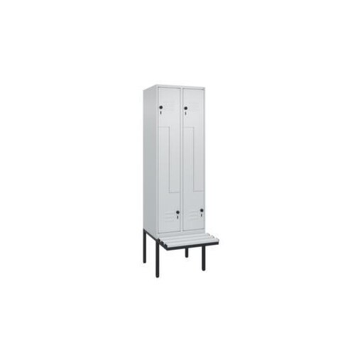 Z-Garderobenschrank, HxBxT 2120x600x815mm, 2 Abt., Abt. B 300mm