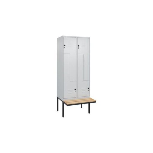 Z-Garderobenschrank, HxBxT 2120x800x815mm, 4 Abt., Abt. B 400mm