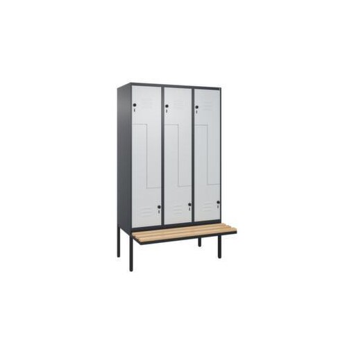 Z-Garderobenschrank, HxBxT 2120x1200x815mm, 6 Abt., Abt. B 400mm