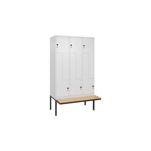 Z-Garderobenschrank, HxBxT 2120x1200x815mm, 6 Abt., Abt. B 400mm