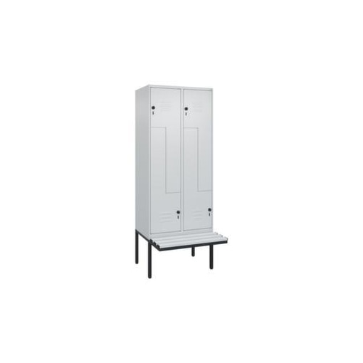 Z-Garderobenschrank, HxBxT 2120x800x815mm, 4 Abt., Abt. B 400mm