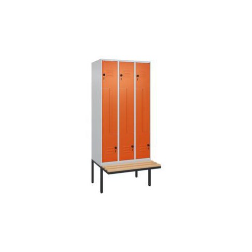 Z-Garderobenschrank, HxBxT 2120x900x815mm, 6 Abt., Abt. B 300mm