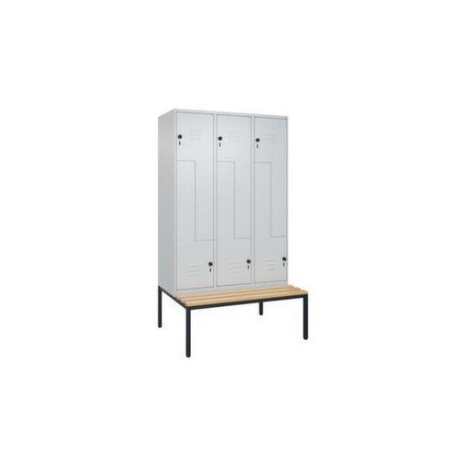 Z-Garderobenschrank, HxBxT 2120x1200x815mm, 6 Abt., Abt. B 400mm