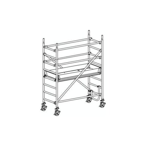 Fahrgerüst, Reich H 3, 25m, Gerüst H 2, 49m, 1 Bühne(n), 1 Luke