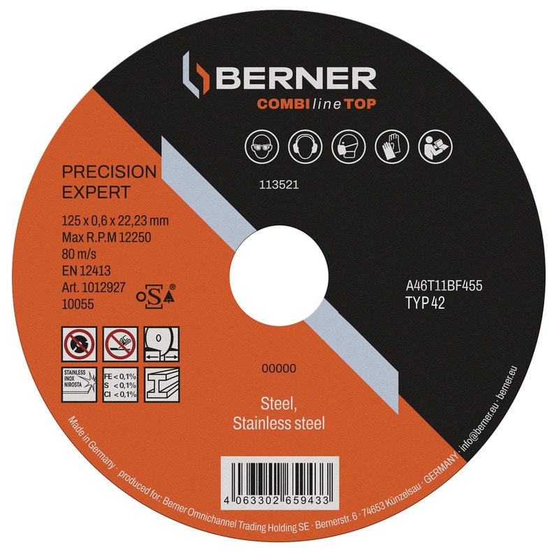 Pjovimo diskas plienui ir nerūdijančiam plienui