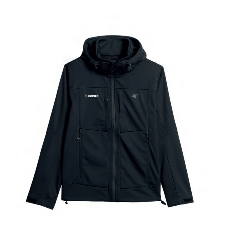 KURTKA SOFTSHELL 8000 MĘSKA - CZARNA - ODZIEŻ ROBOCZA - PROMOCJA LATO 2026




