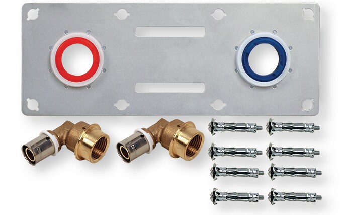 Watts - Kit de fixation robinetterie Robifix - A souder - Plâtre - 14mm Watts - Kit de fixation robinetterie Robifix - A souder - Plâtre - 14mm