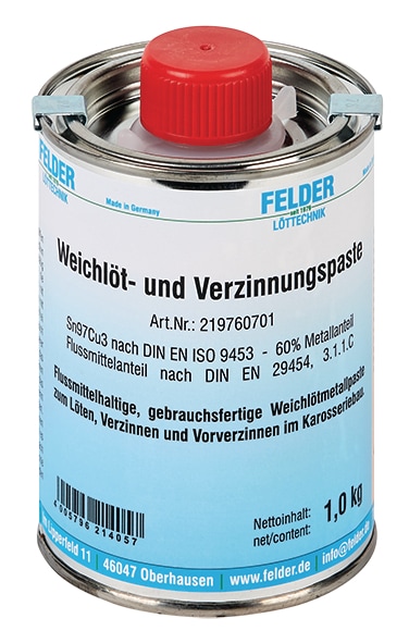 Verzinnungspaste, 1 kg, Dose, bleifrei | Berner®